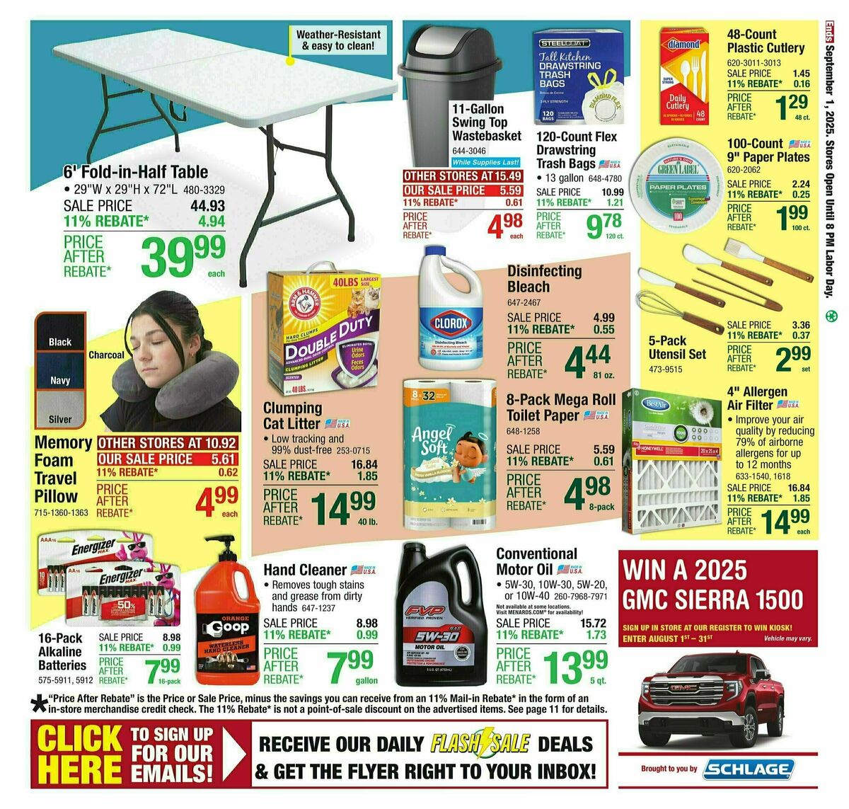 Menards Weekly Ad from August 20