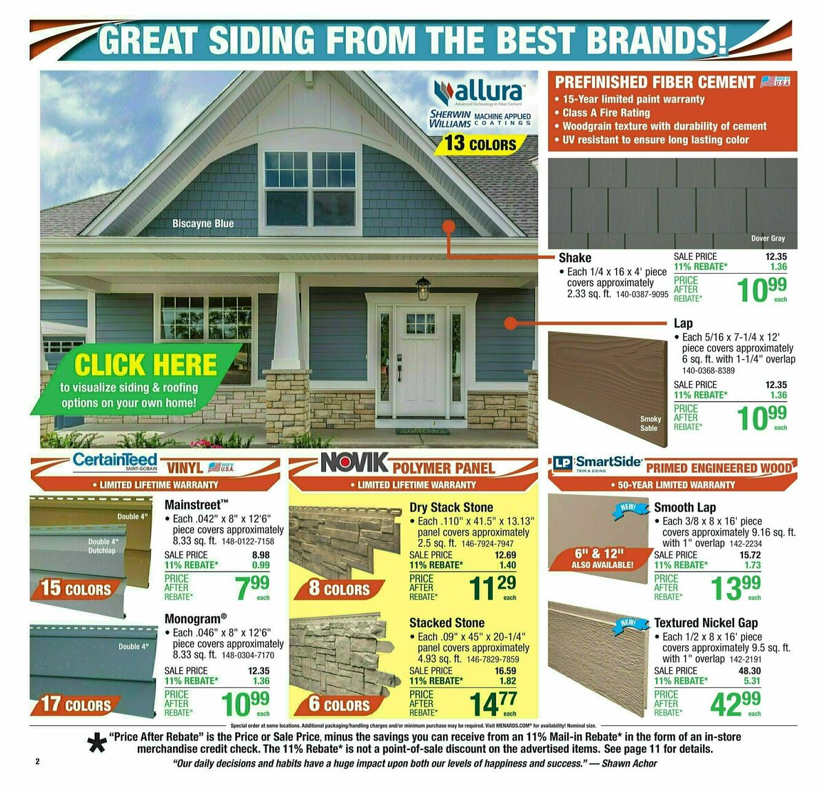 Menards Weekly Ad from August 20