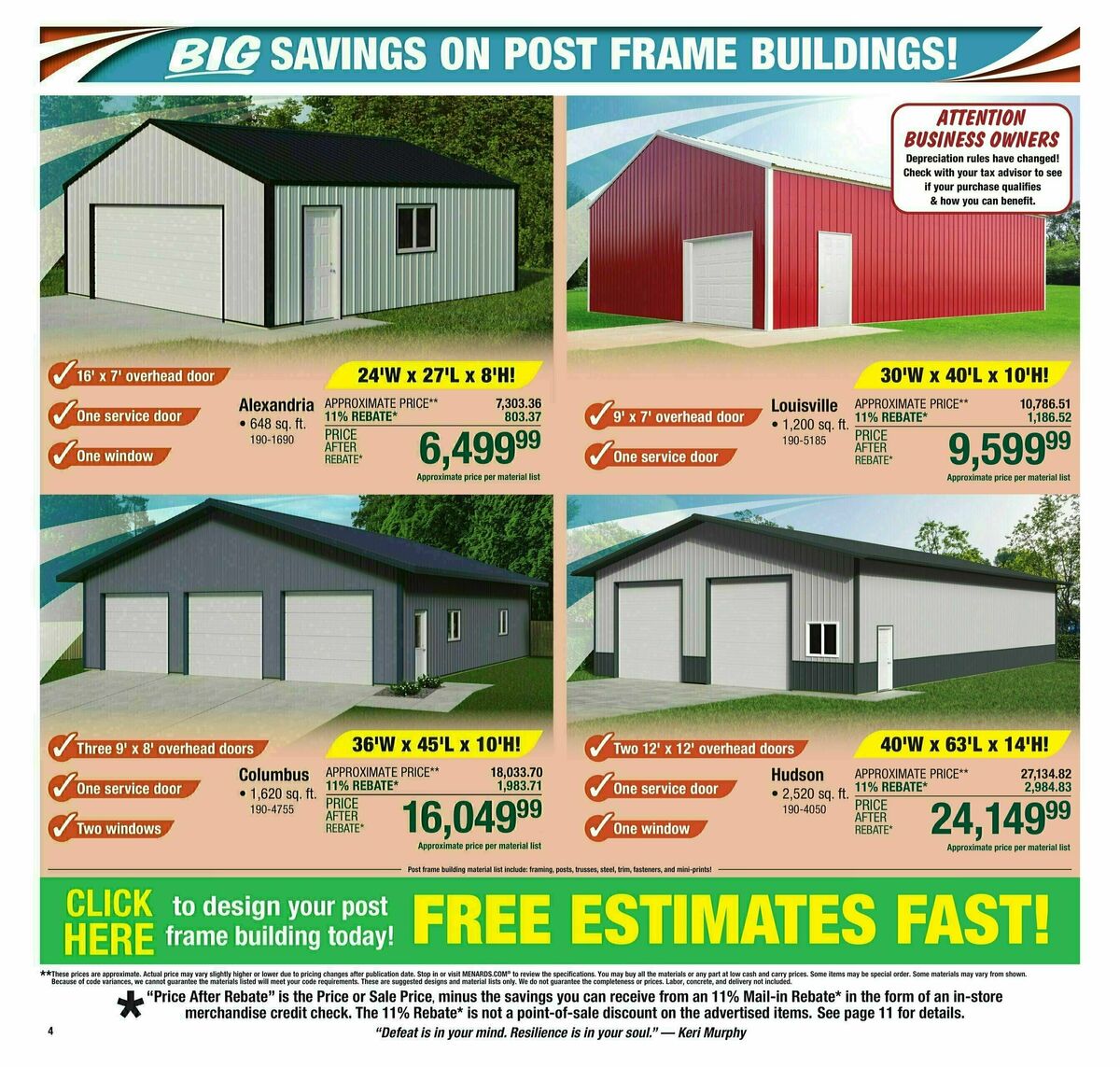 Menards Weekly Ad from August 20
