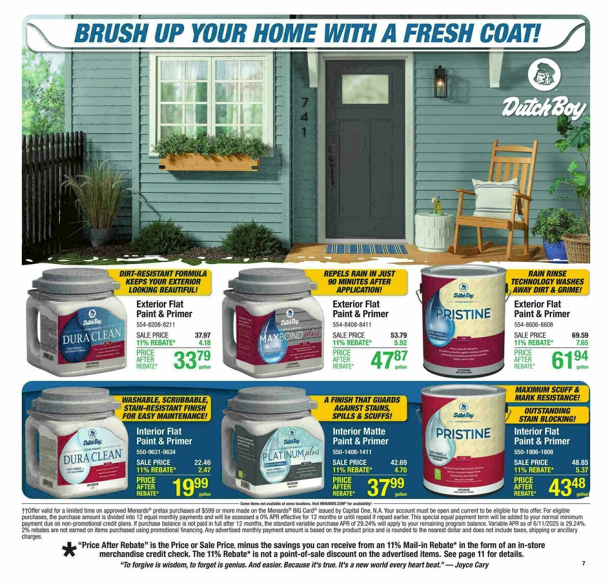 Menards Weekly Ad from August 27