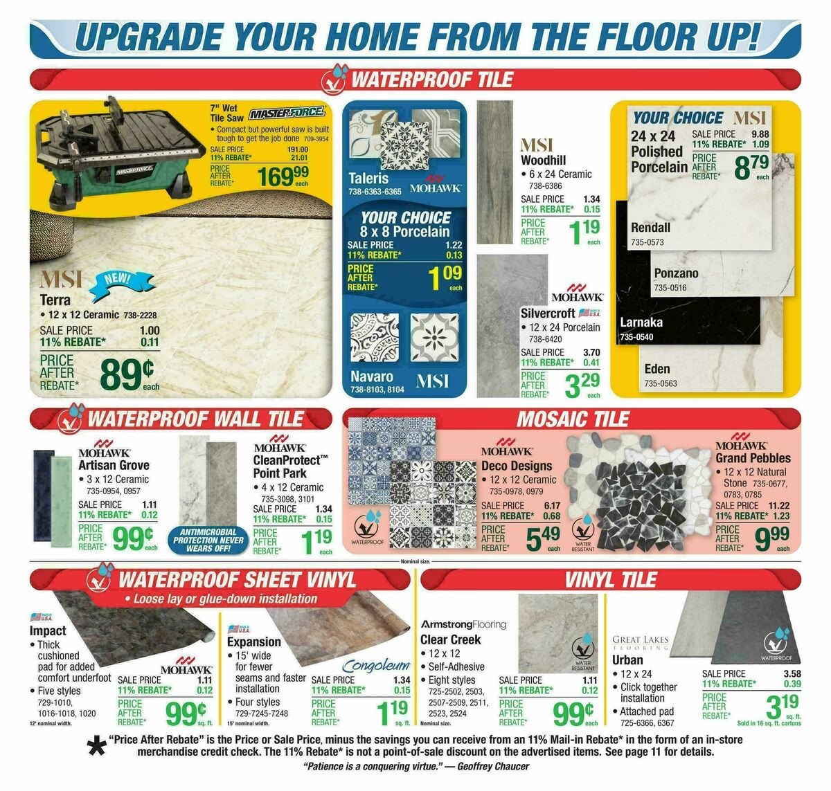 Menards Weekly Ad from August 27