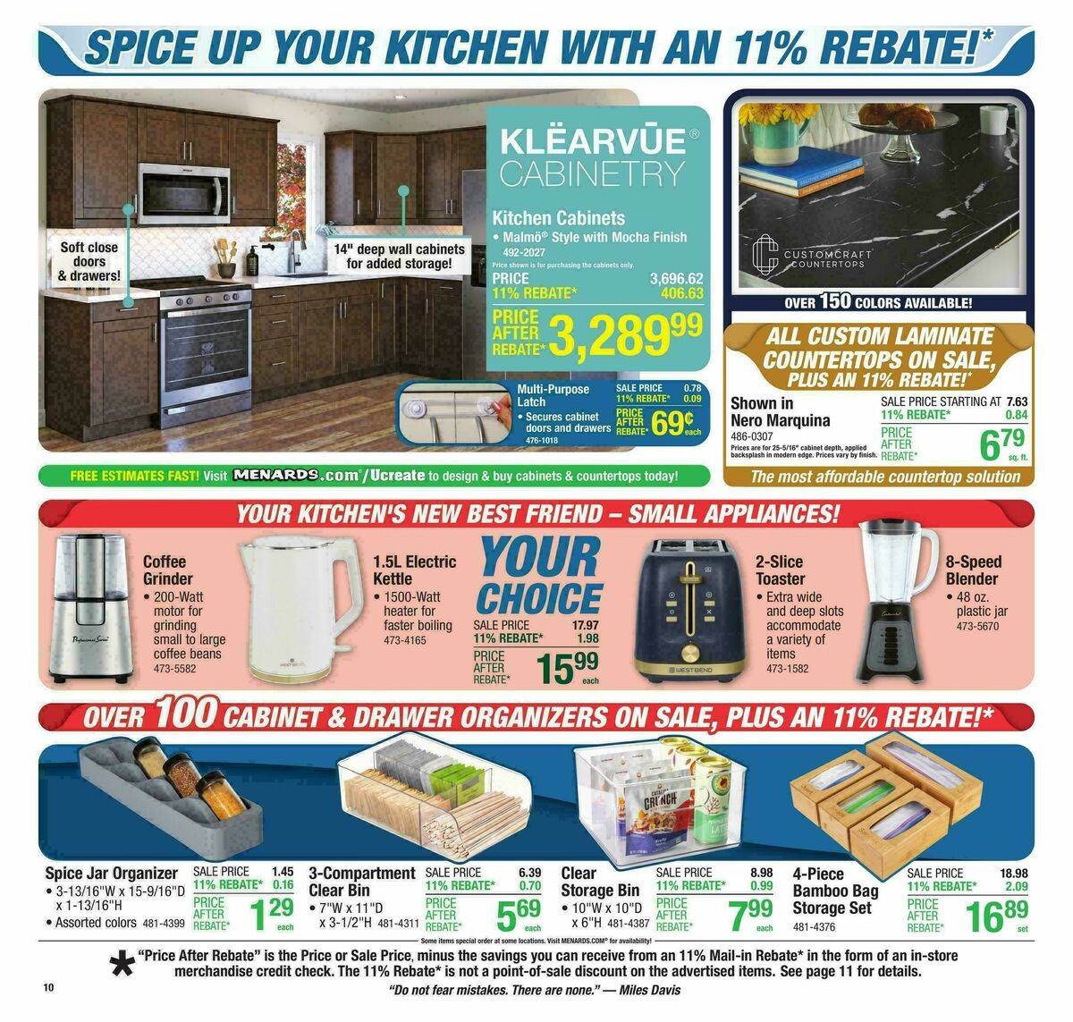 Menards Weekly Ad from August 27