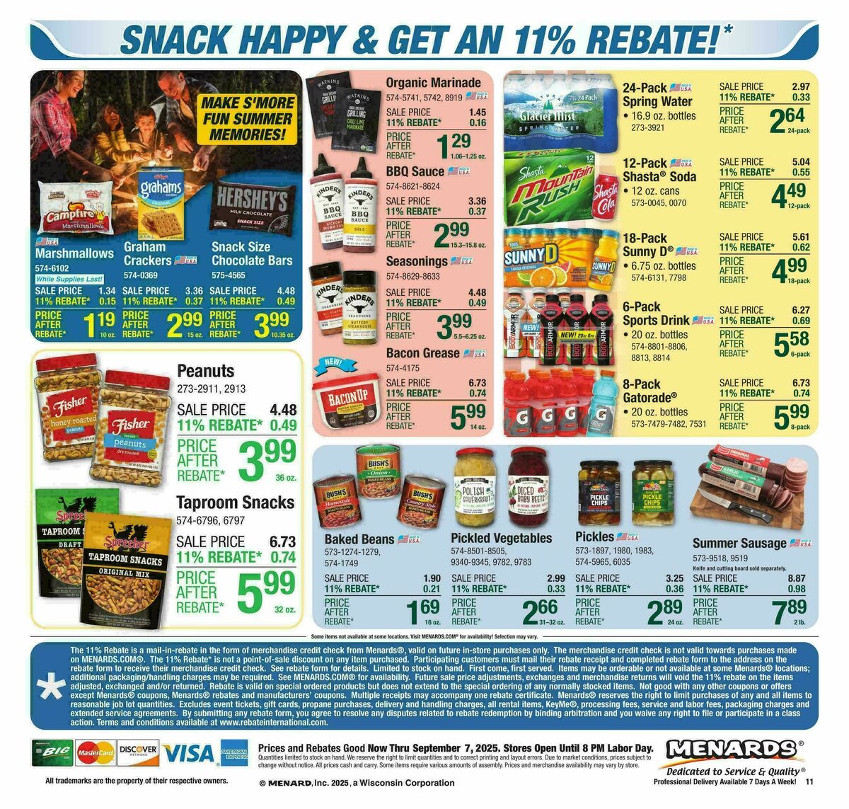 Menards Weekly Ad from August 27