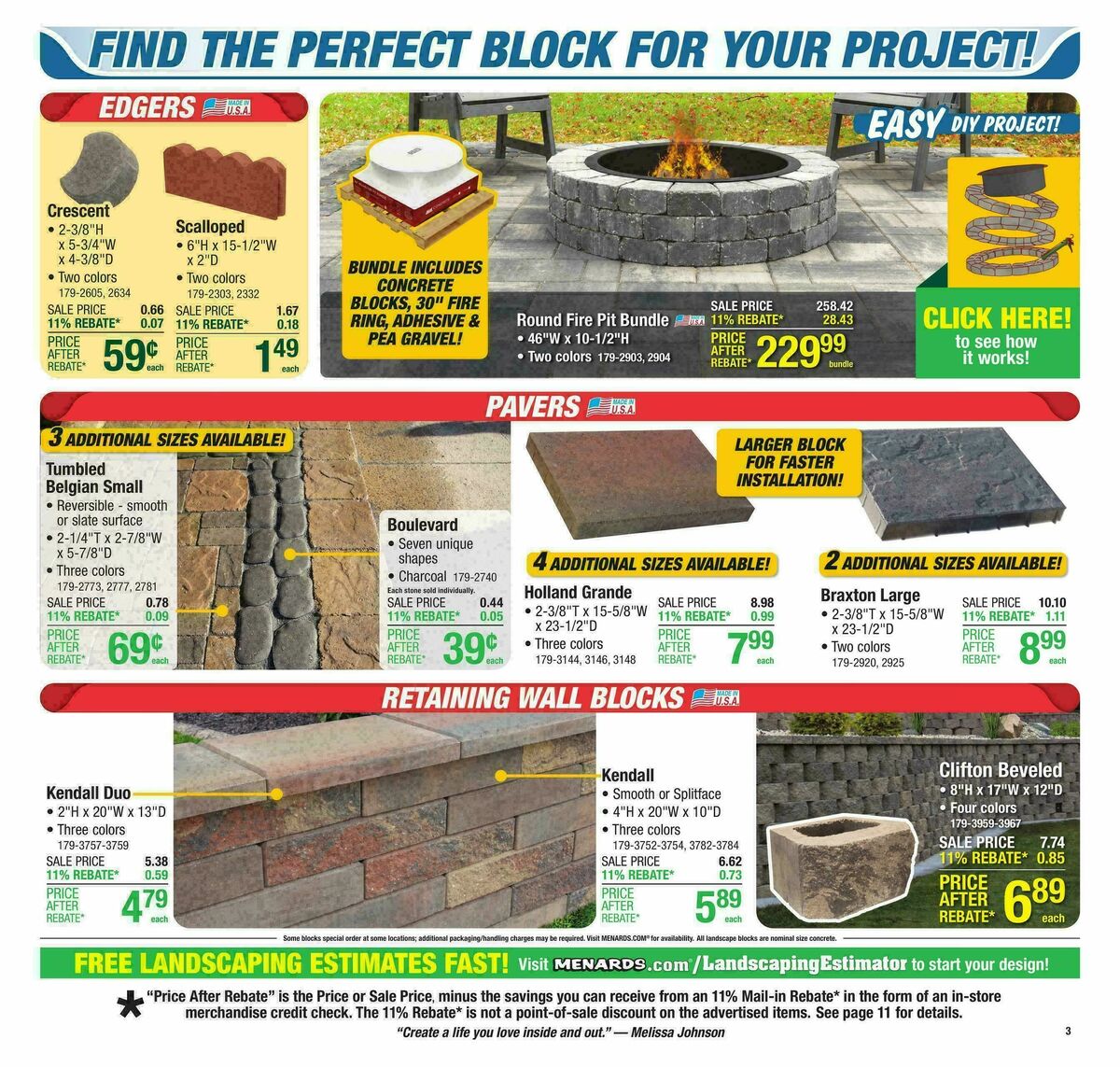 Menards Weekly Ad from August 27
