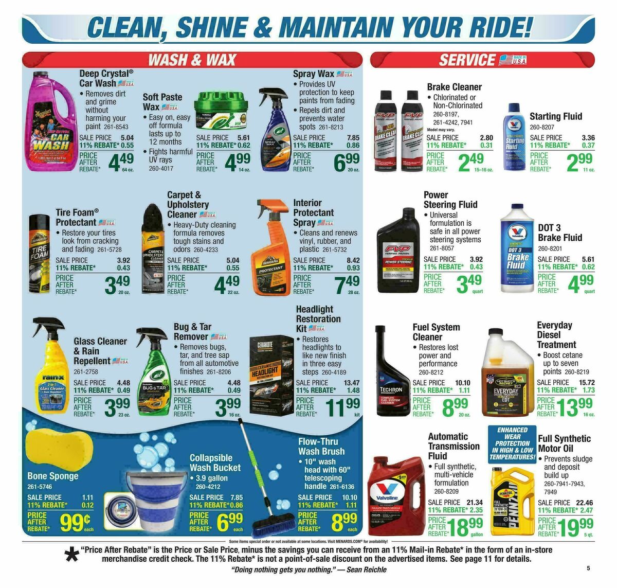 Menards Weekly Ad from August 27