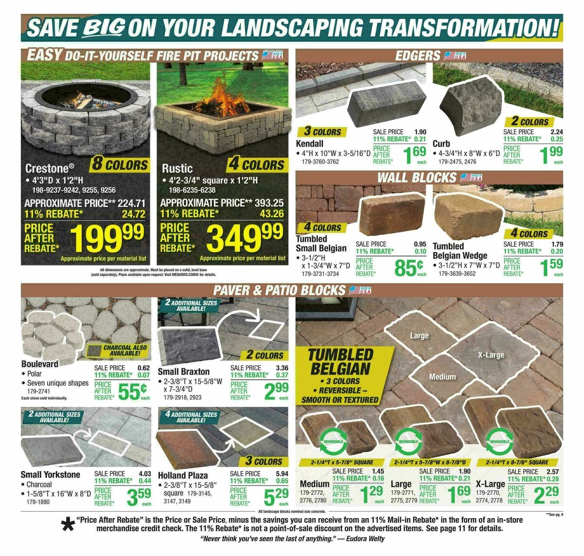 Menards Weekly Ad from September 3