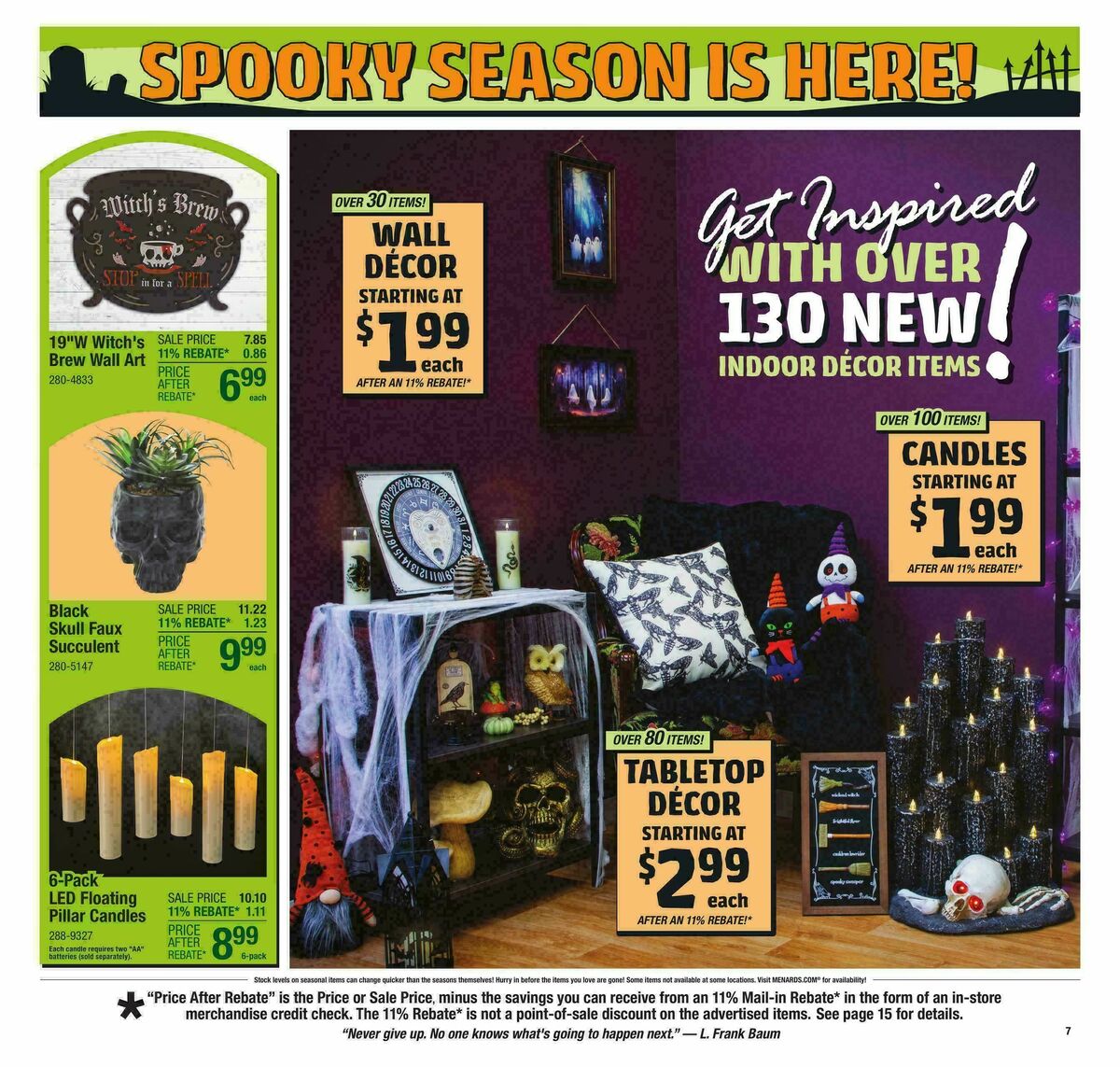 Menards Weekly Ad from September 10