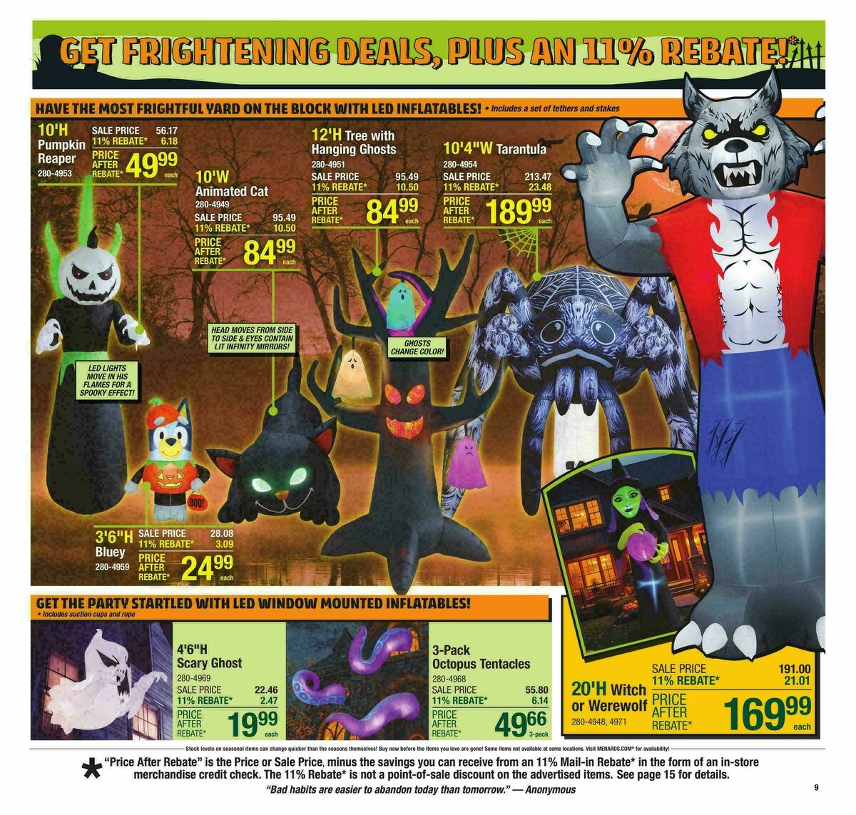 Menards Weekly Ad from September 10