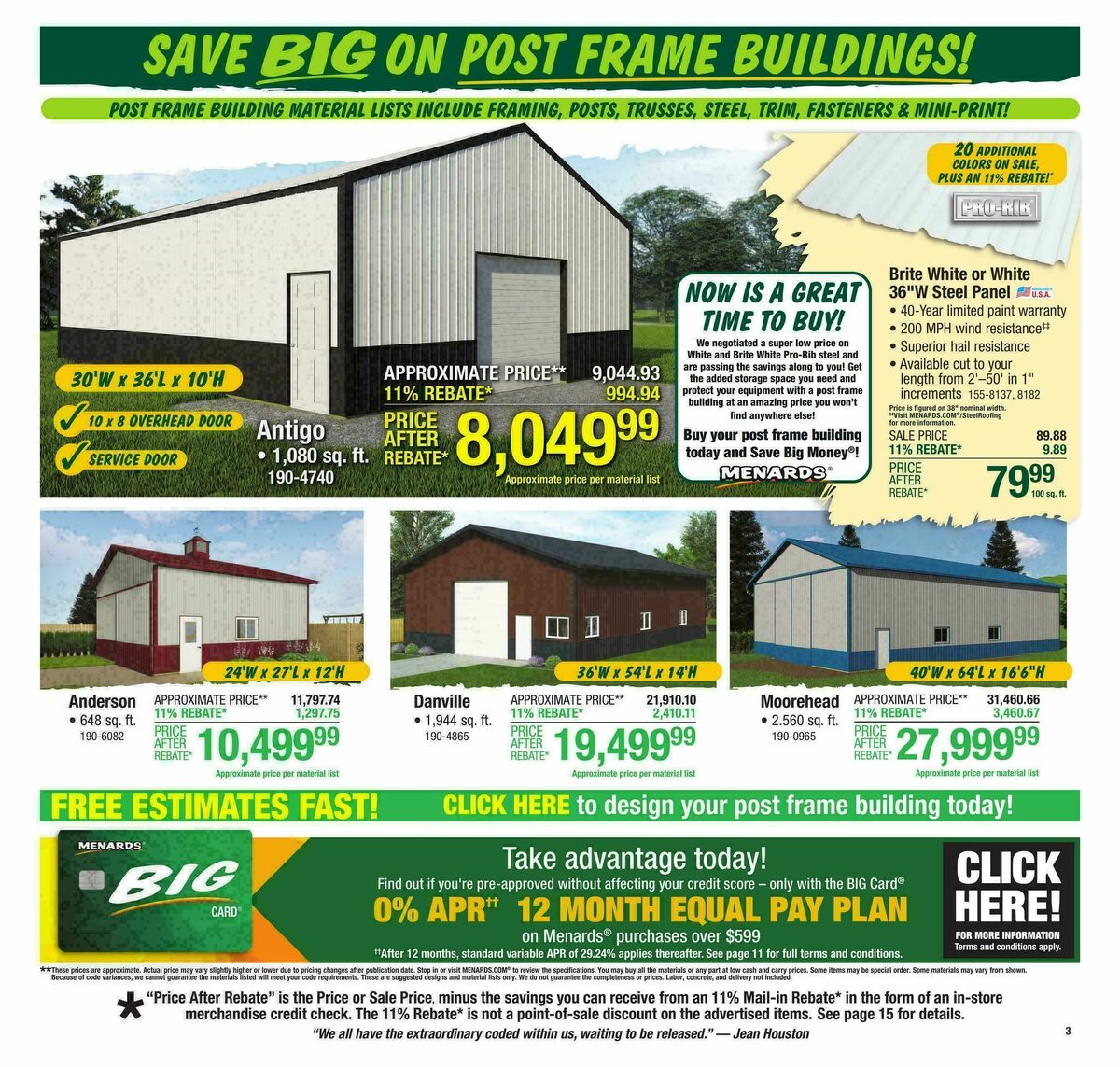 Menards Weekly Ad from September 10