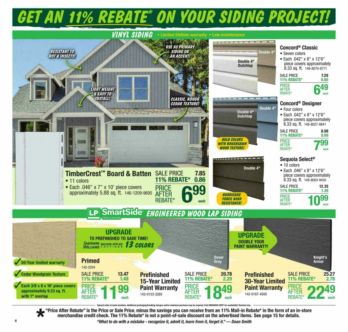 Menards Weekly Ad from September 10