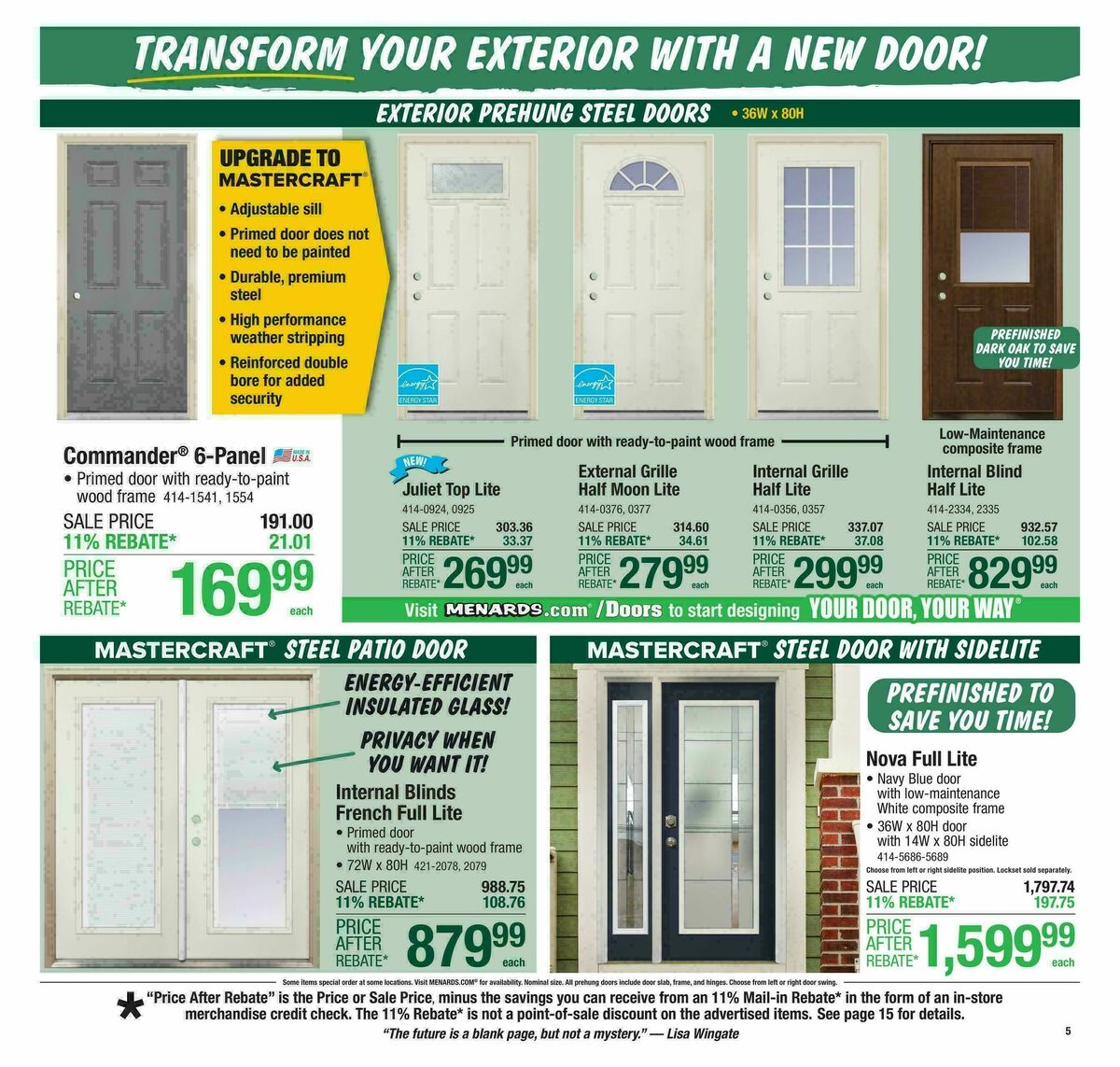 Menards Weekly Ad from September 10