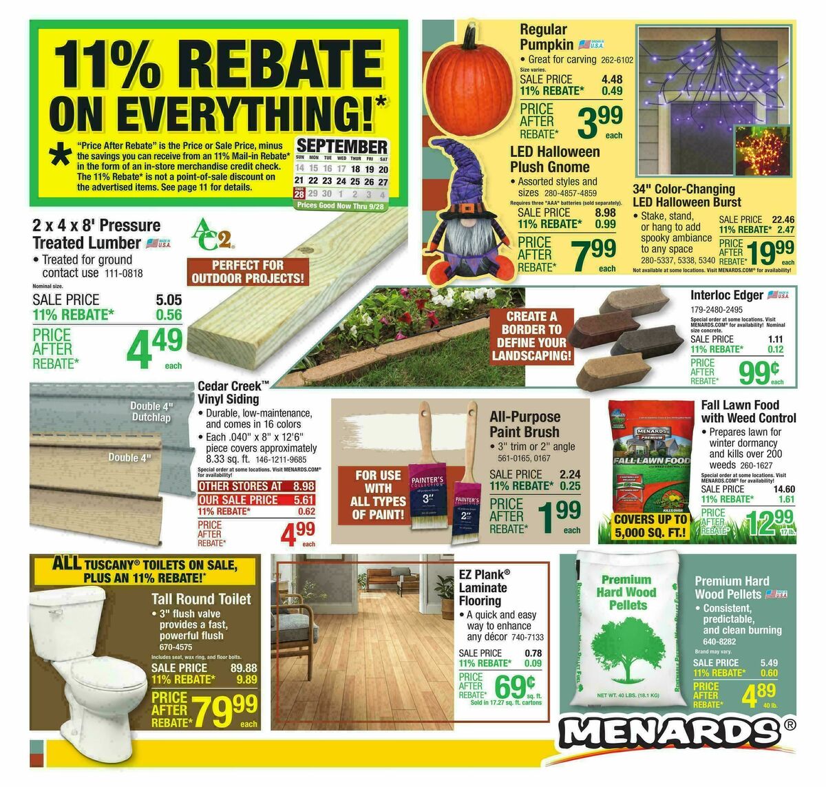 Menards Weekly Ad from September 17