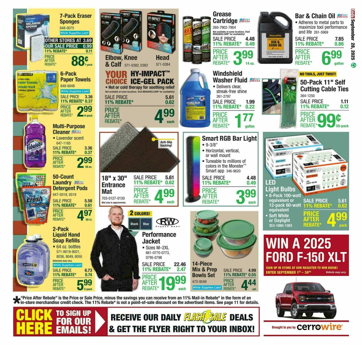 Menards Weekly Ad from September 17