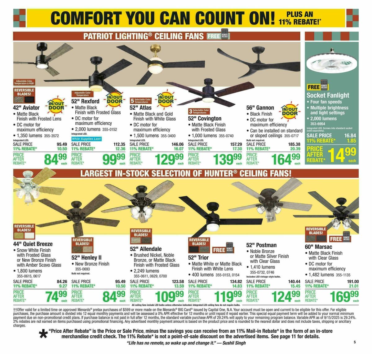 Menards Weekly Ad from September 17