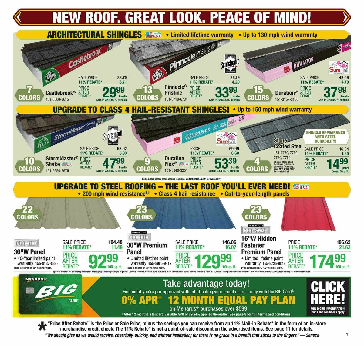 Menards Weekly Ad from September 24