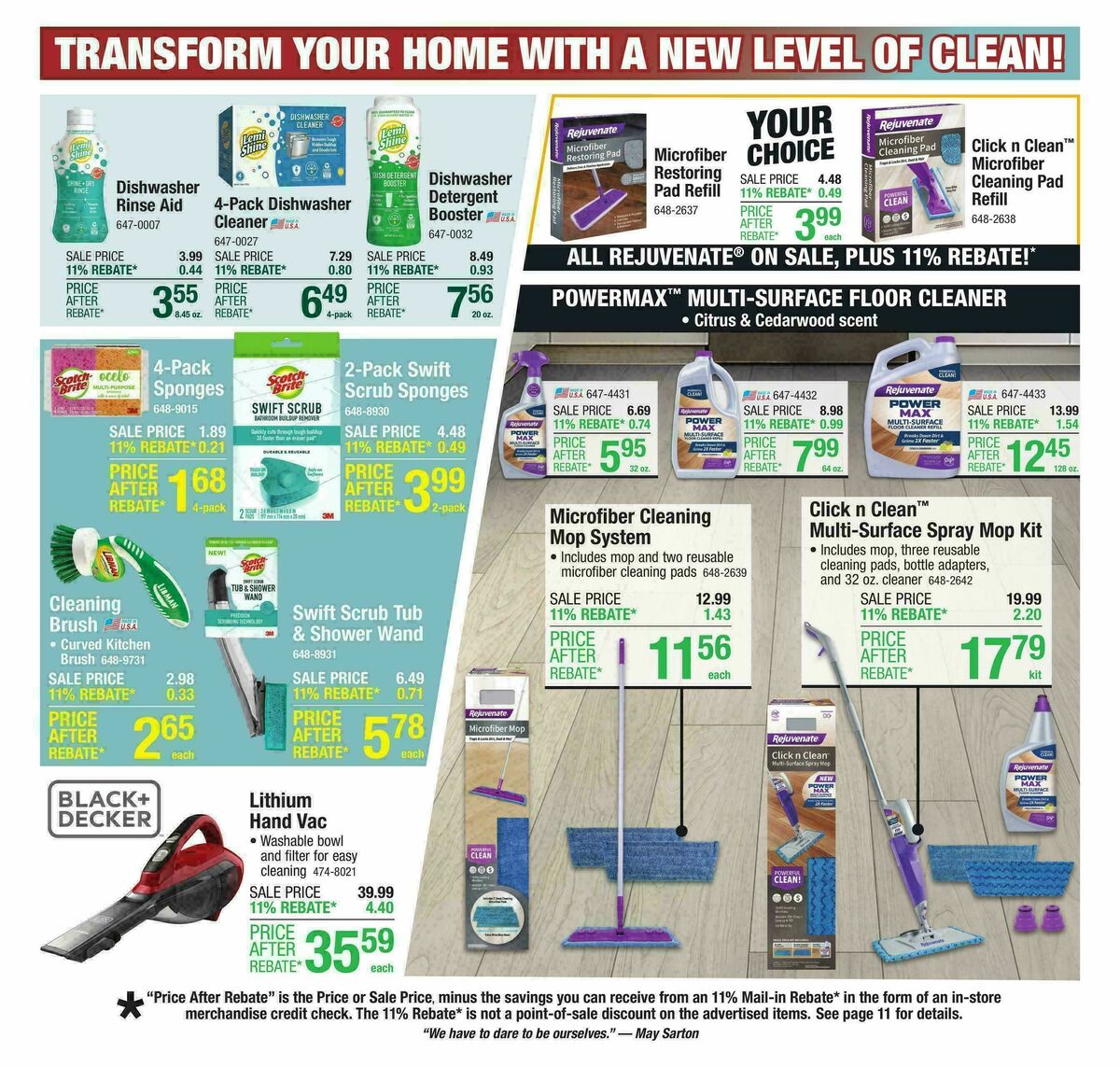 Menards Weekly Ad from October 1