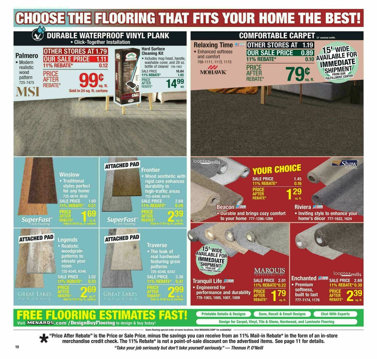 Menards Weekly Ad from October 1