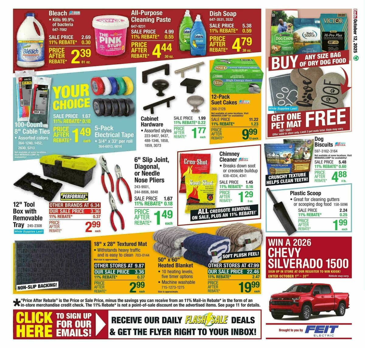 Menards Weekly Ad from October 1