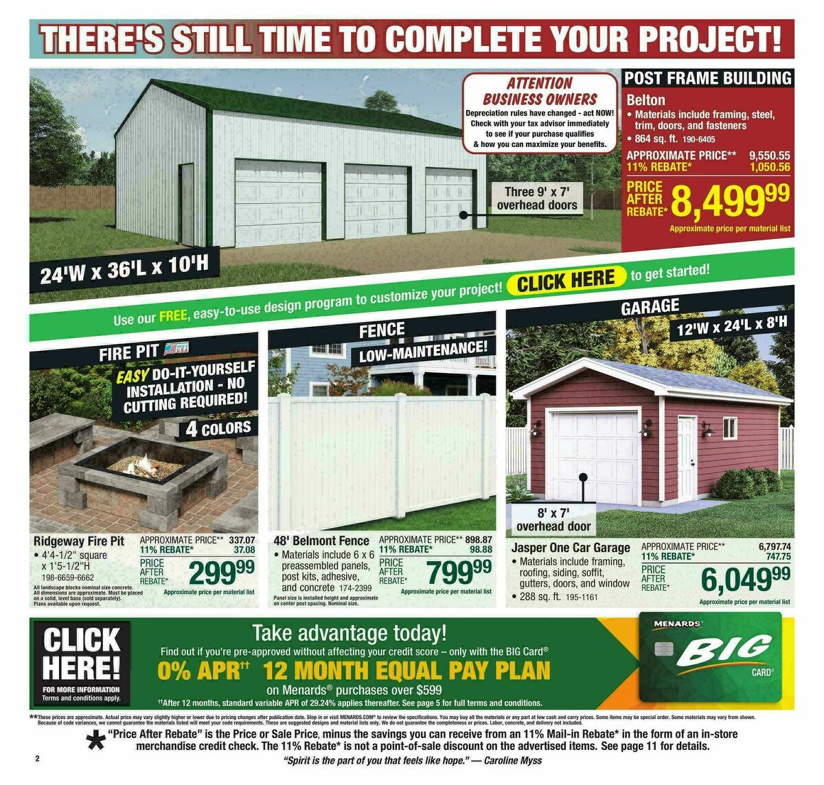Menards Weekly Ad from October 1