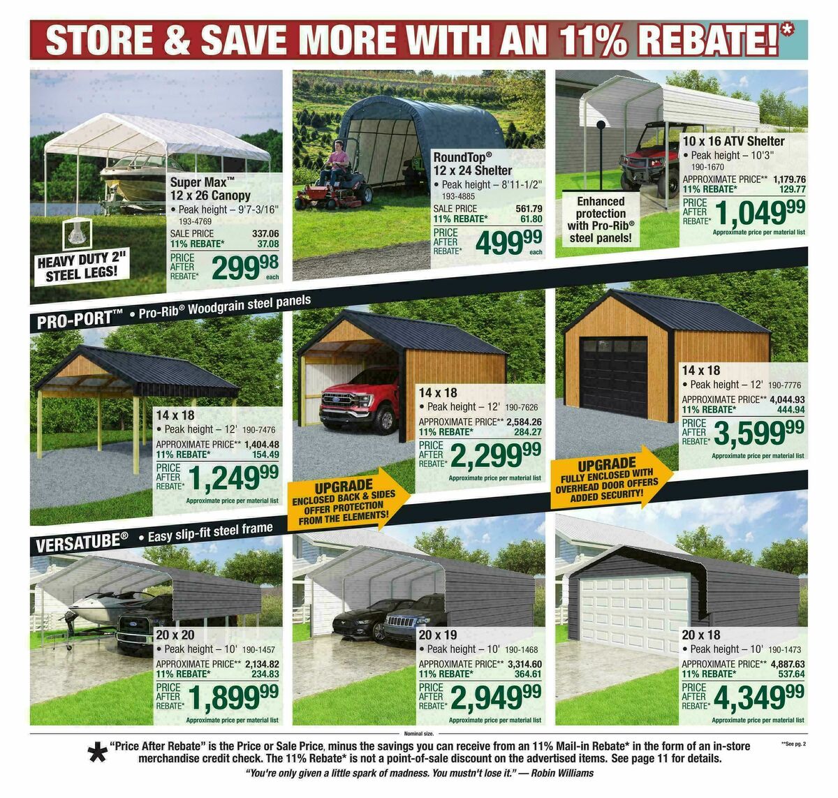Menards Weekly Ad from October 1