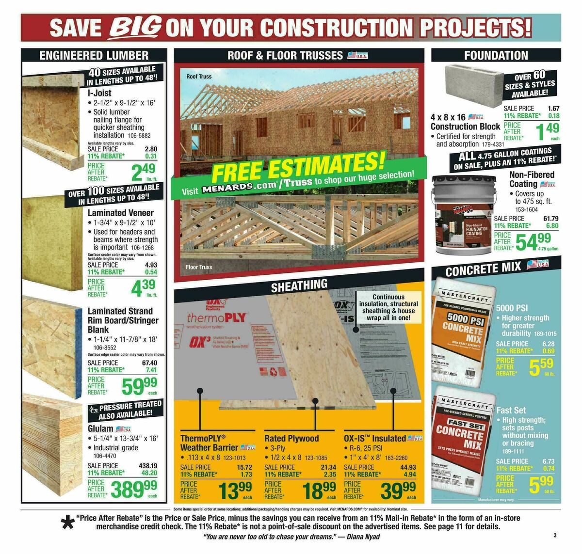 Menards Weekly Ad from October 1