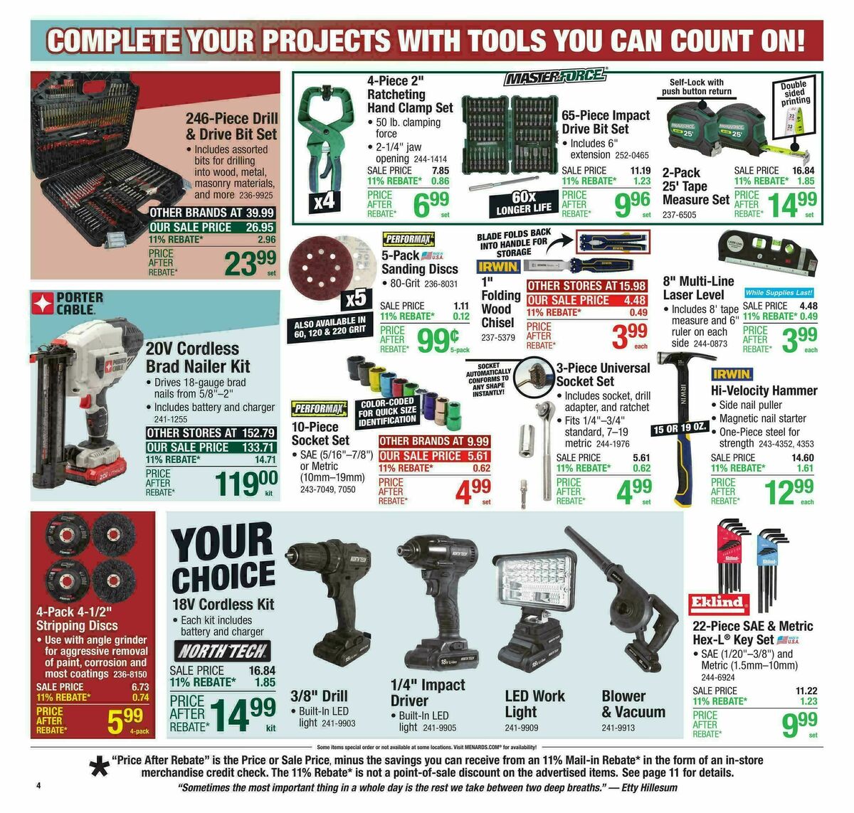 Menards Weekly Ad from October 1