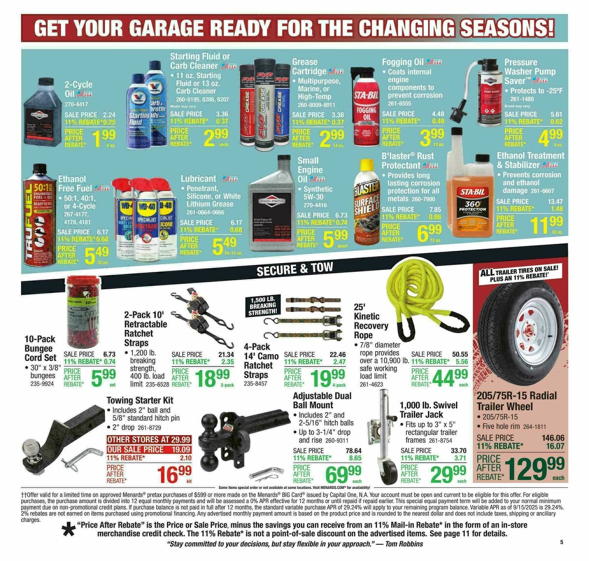 Menards Weekly Ad from October 1
