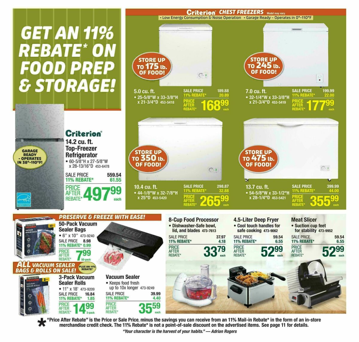 Menards Weekly Ad from October 8