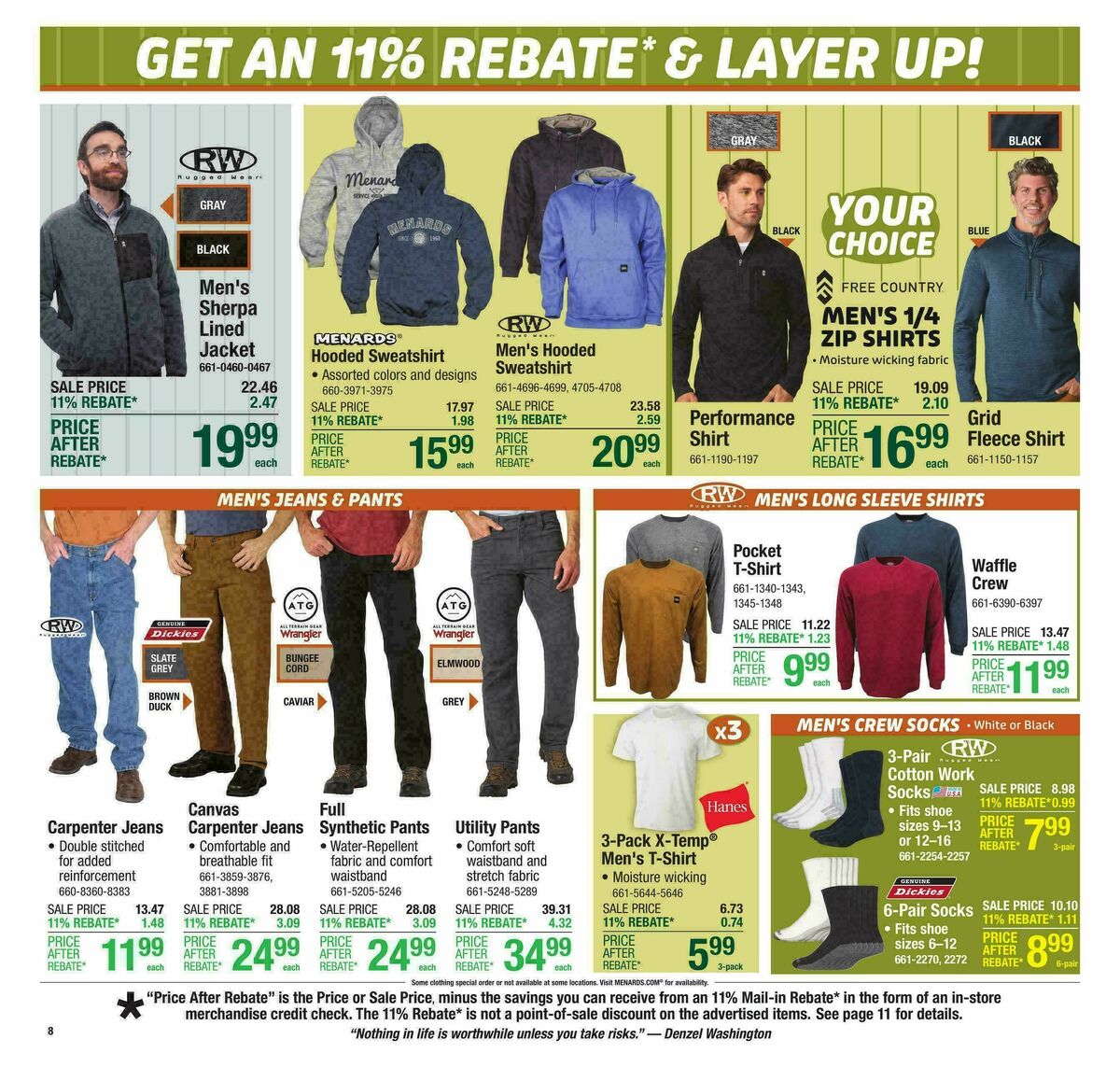 Menards Weekly Ad from October 8