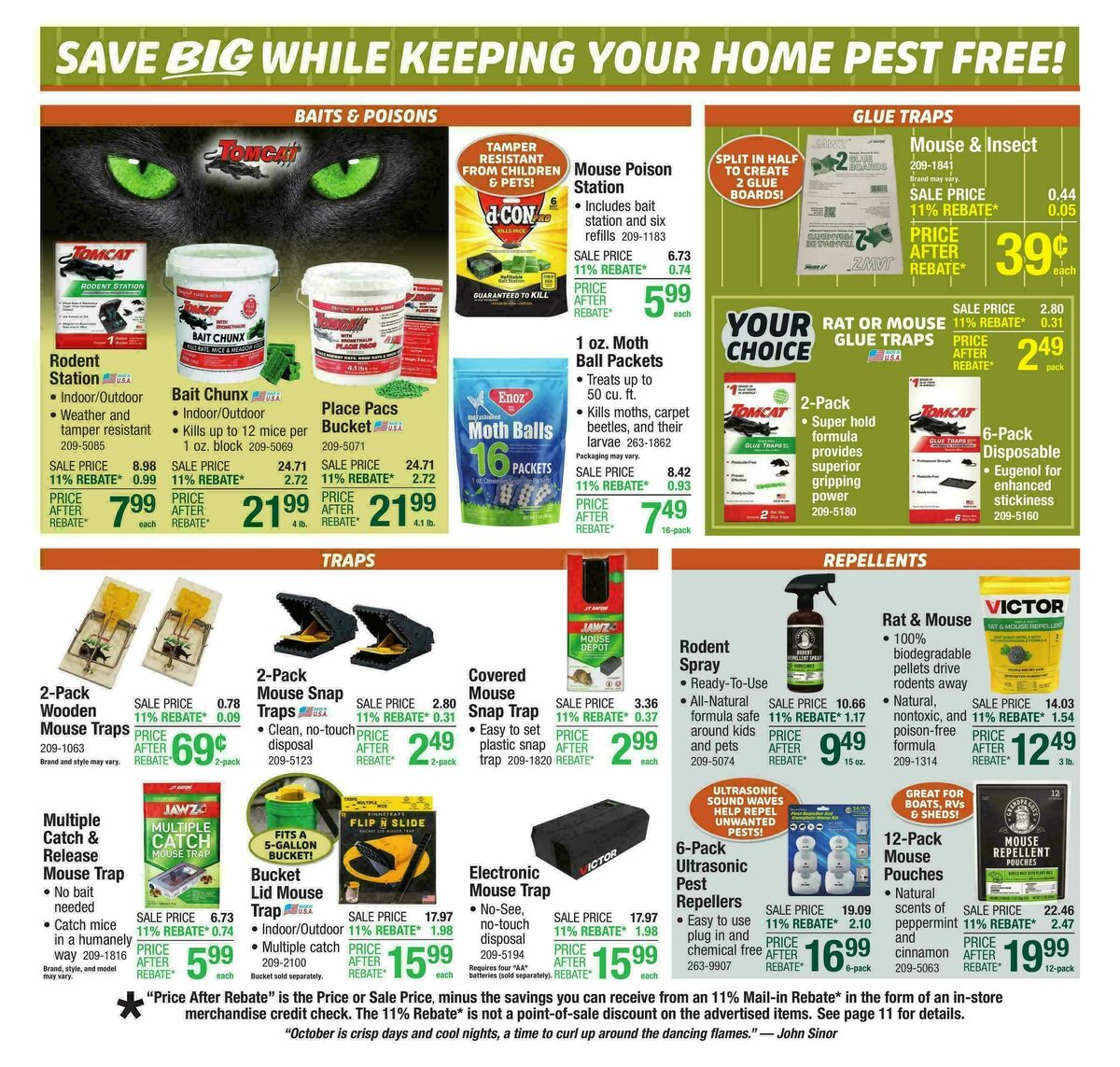 Menards Weekly Ad from October 8