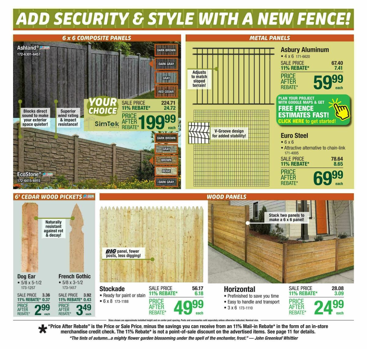Menards Weekly Ad from October 8