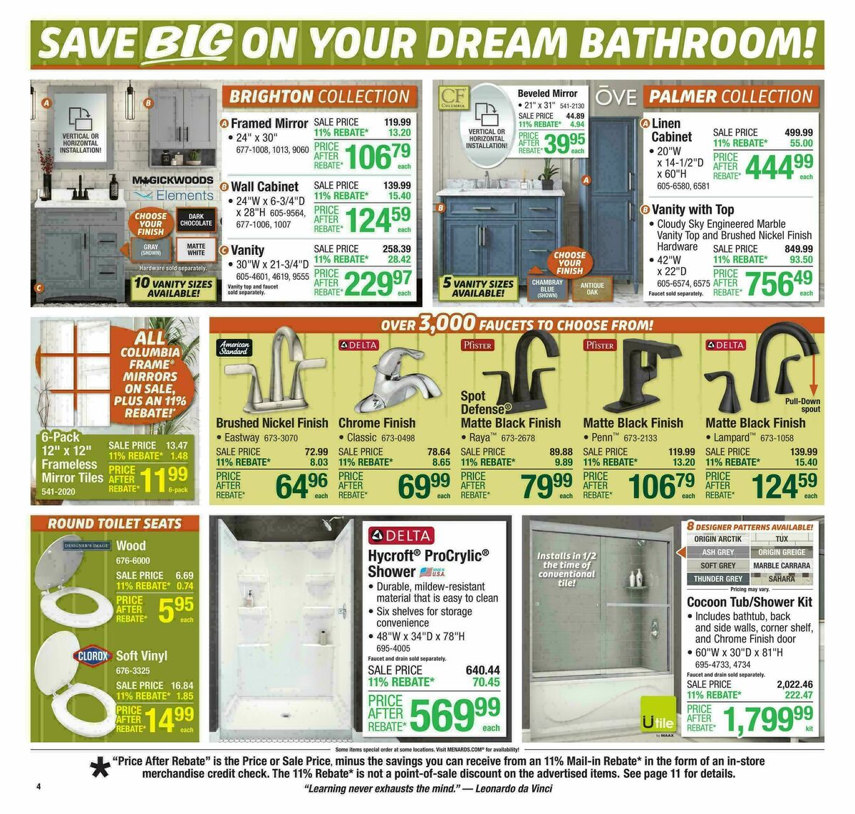 Menards Weekly Ad from October 8