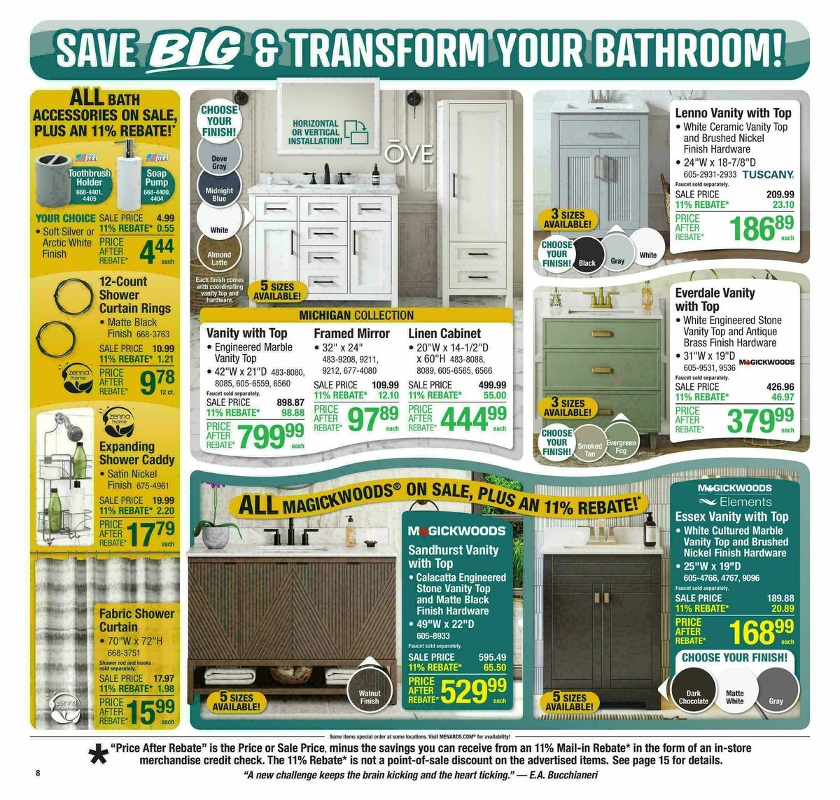 Menards Weekly Ad from October 15
