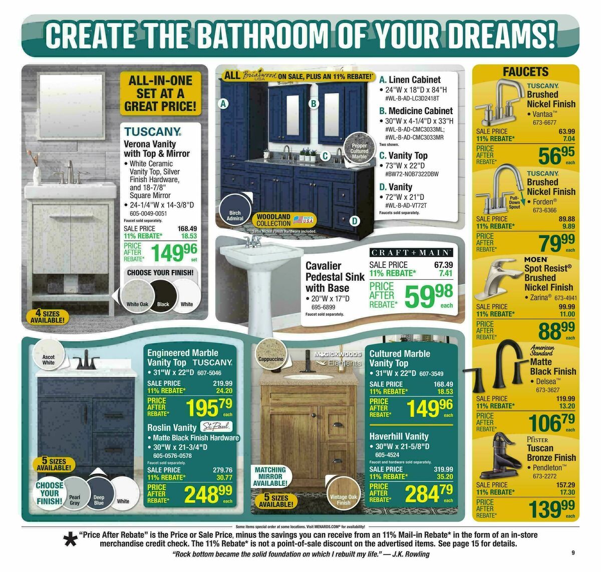Menards Weekly Ad from October 15