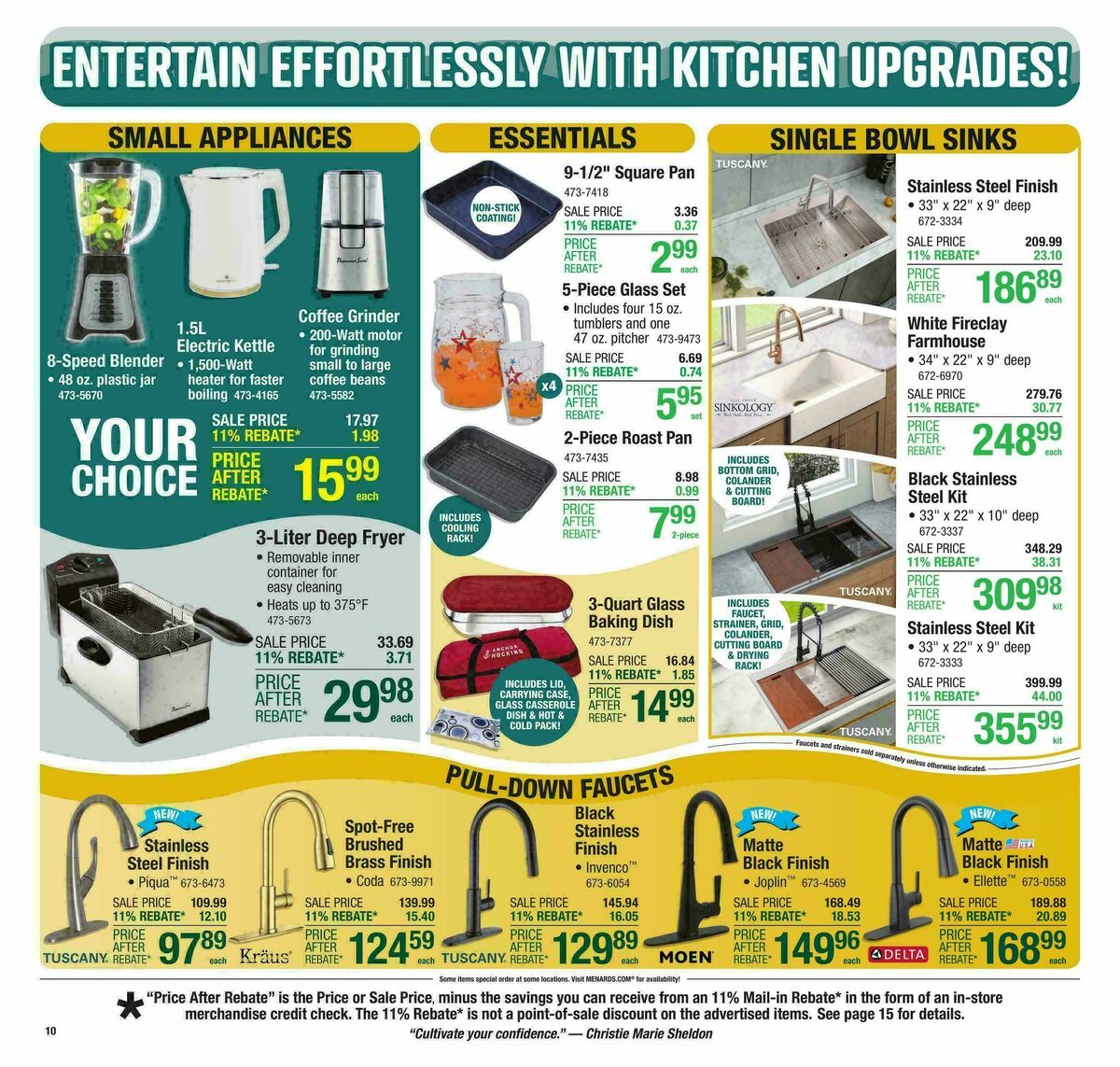 Menards Weekly Ad from October 15