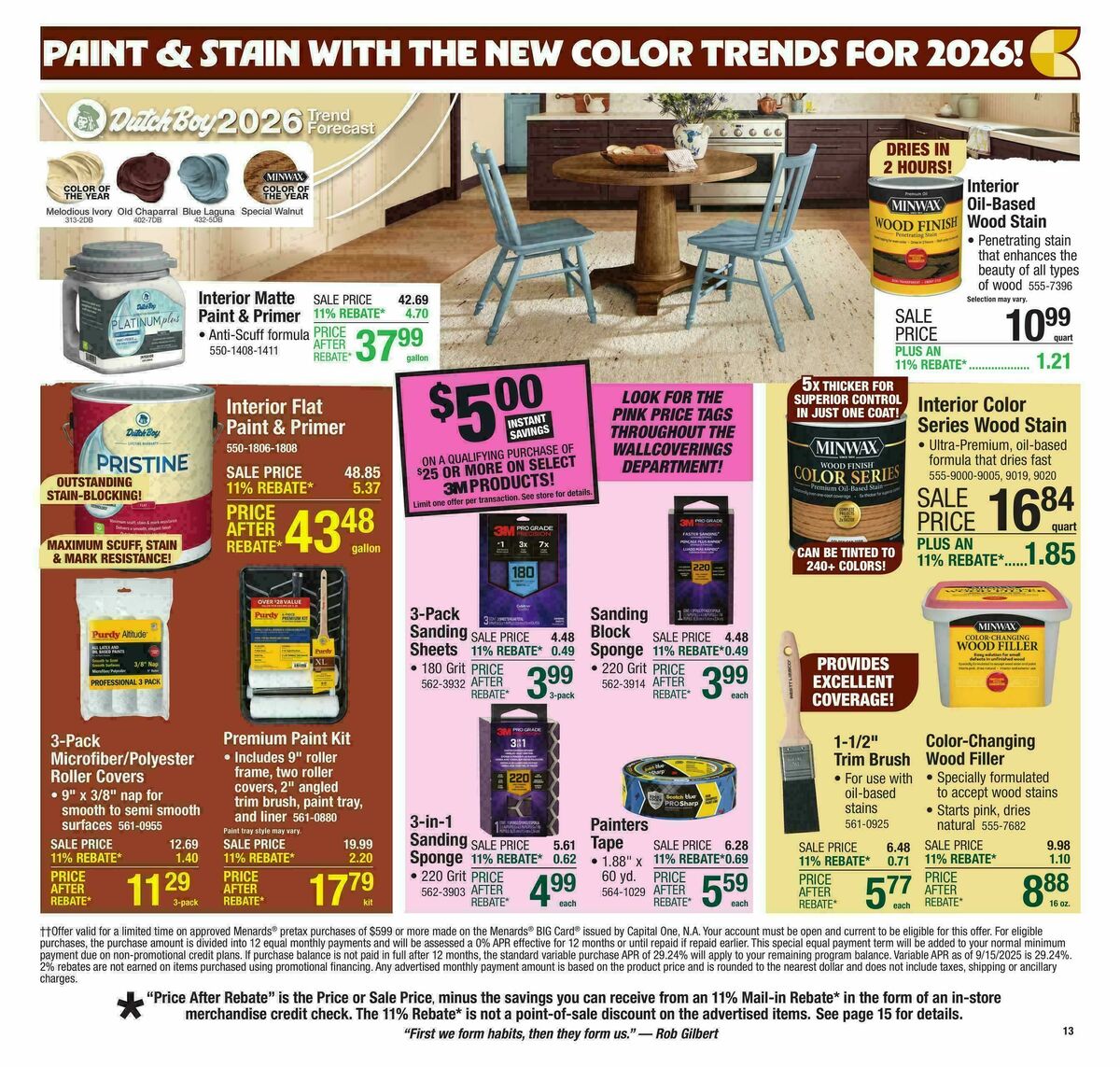 Menards Weekly Ad from October 15