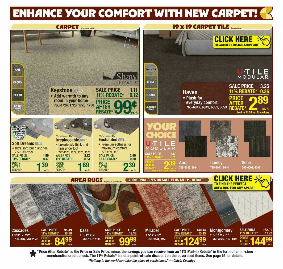 Menards Weekly Ad from October 15