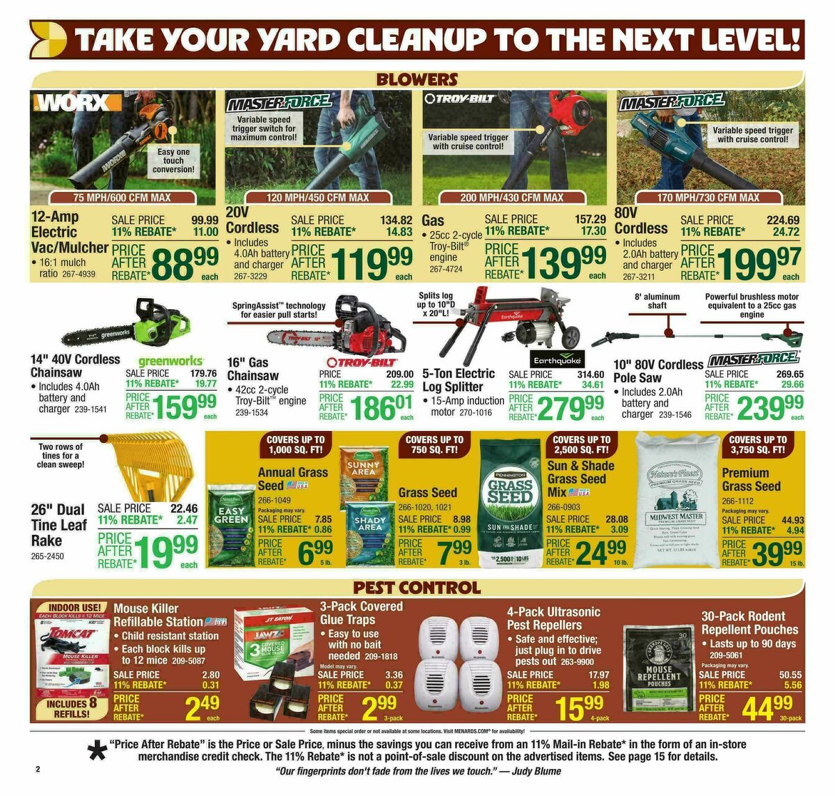 Menards Weekly Ad from October 15