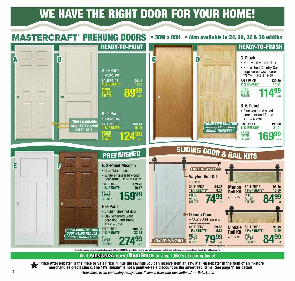 Menards Weekly Ad from October 22