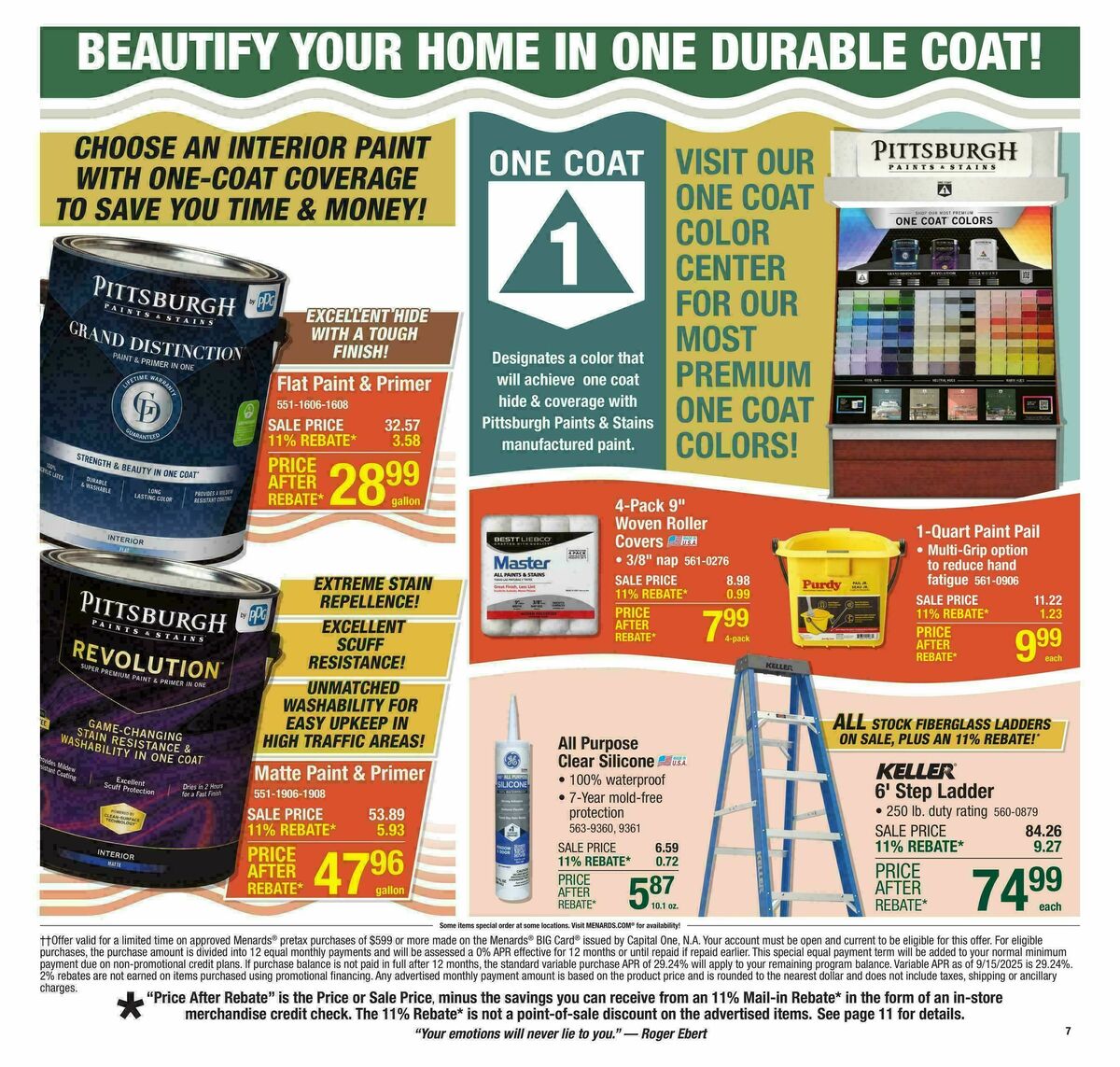 Menards Weekly Ad from October 22