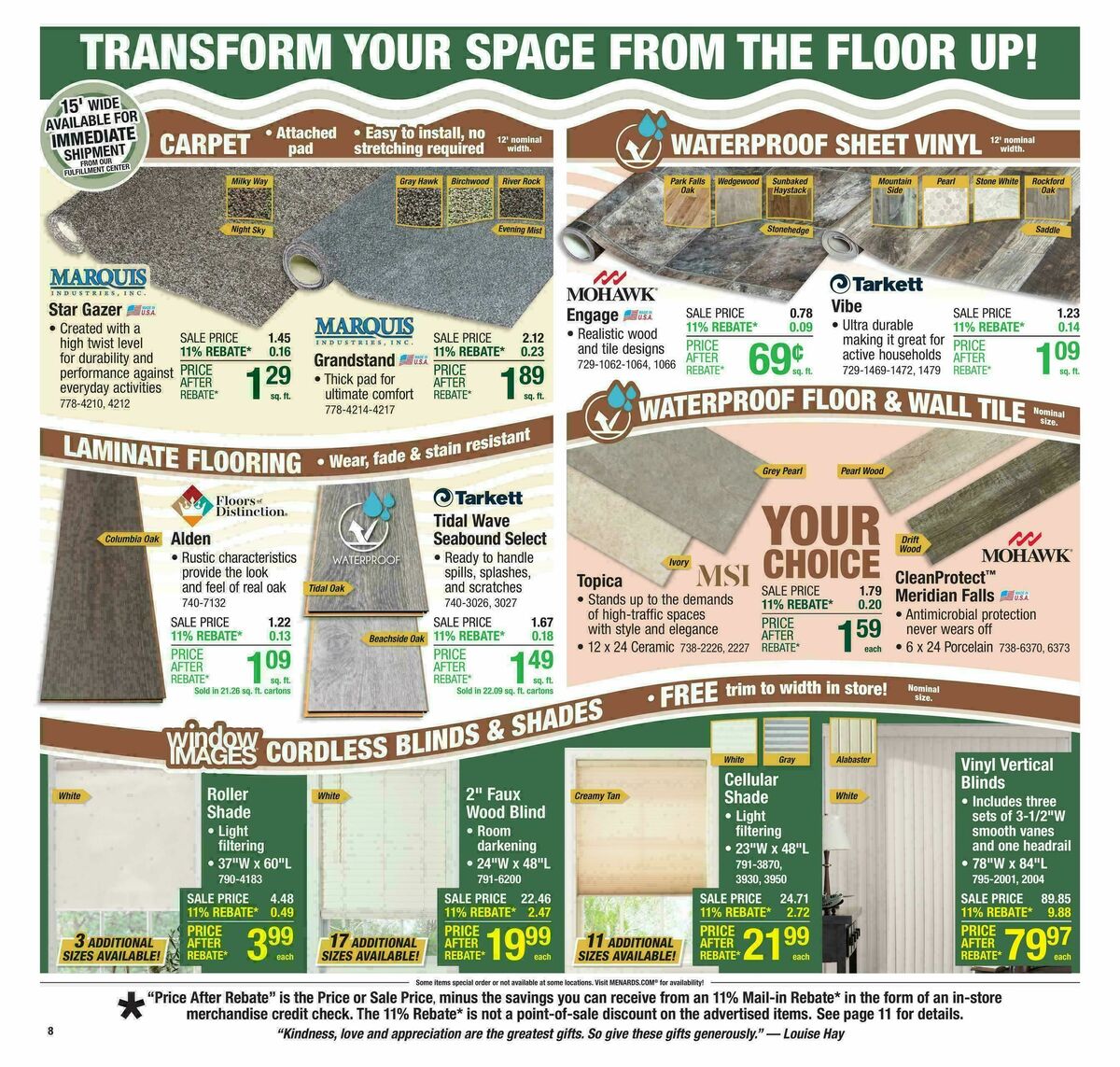 Menards Weekly Ad from October 22