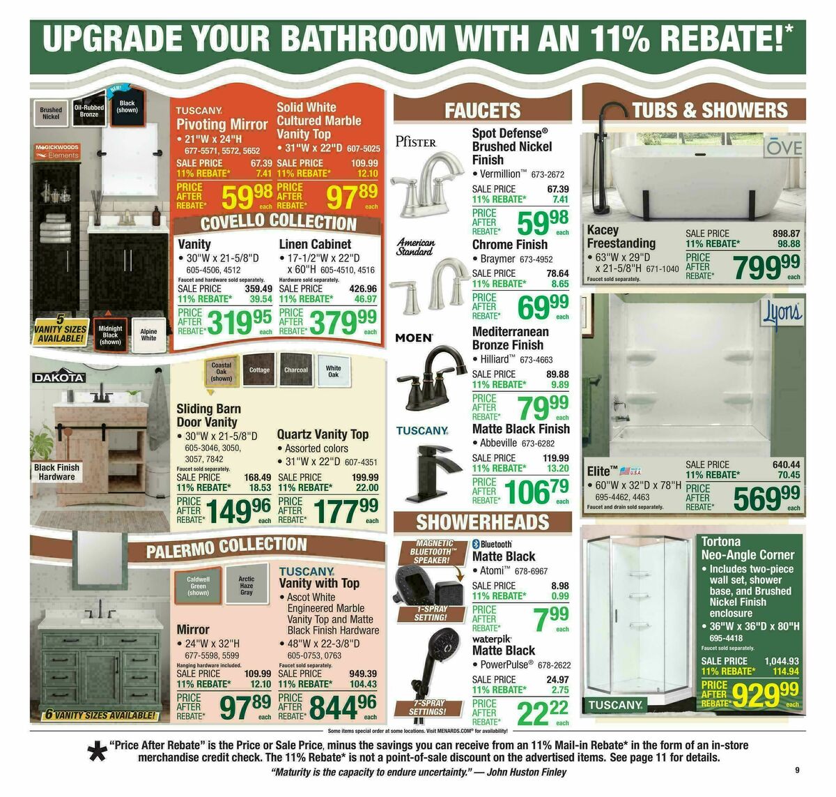 Menards Weekly Ad from October 22