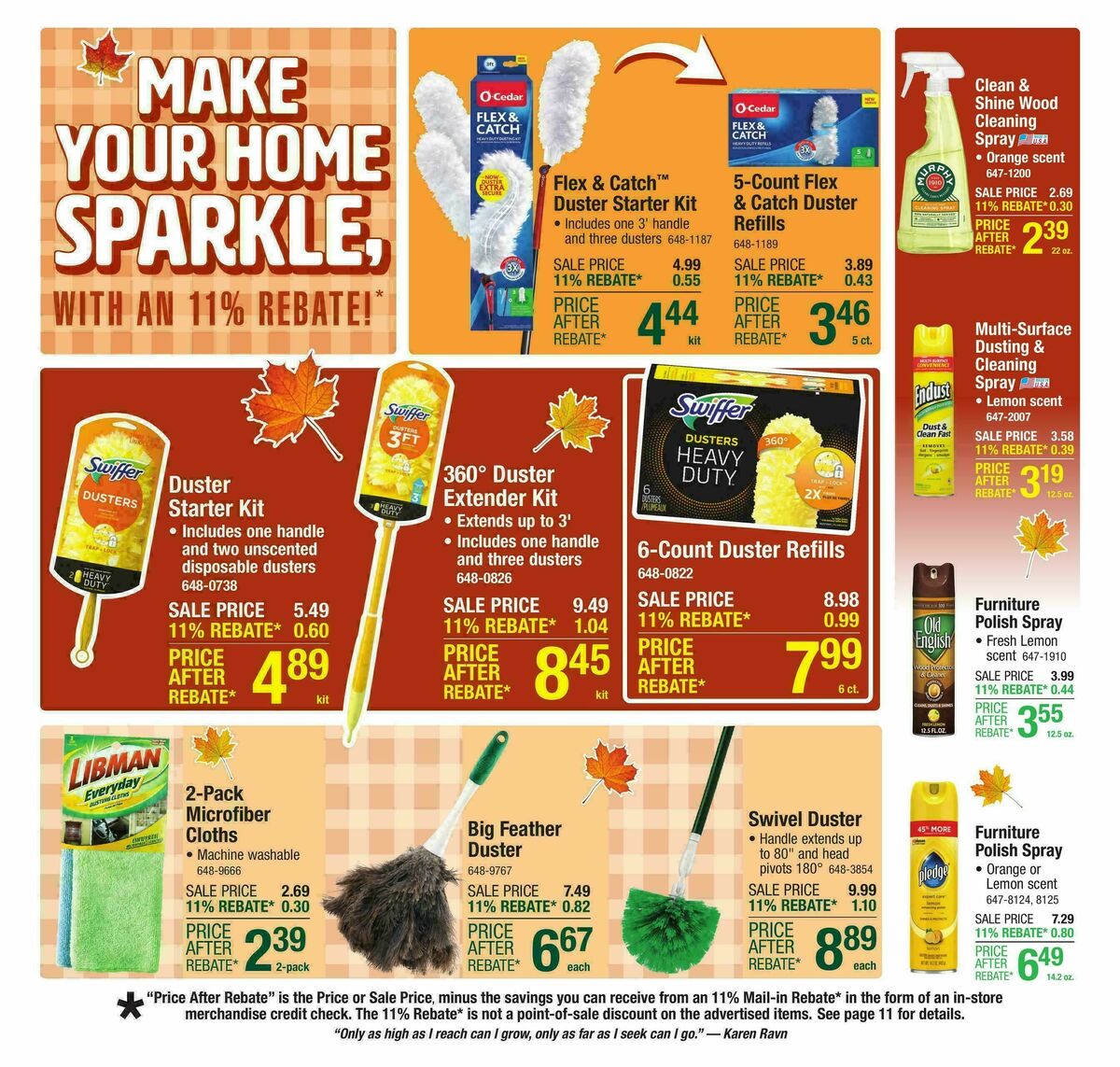 Menards Weekly Ad from October 22