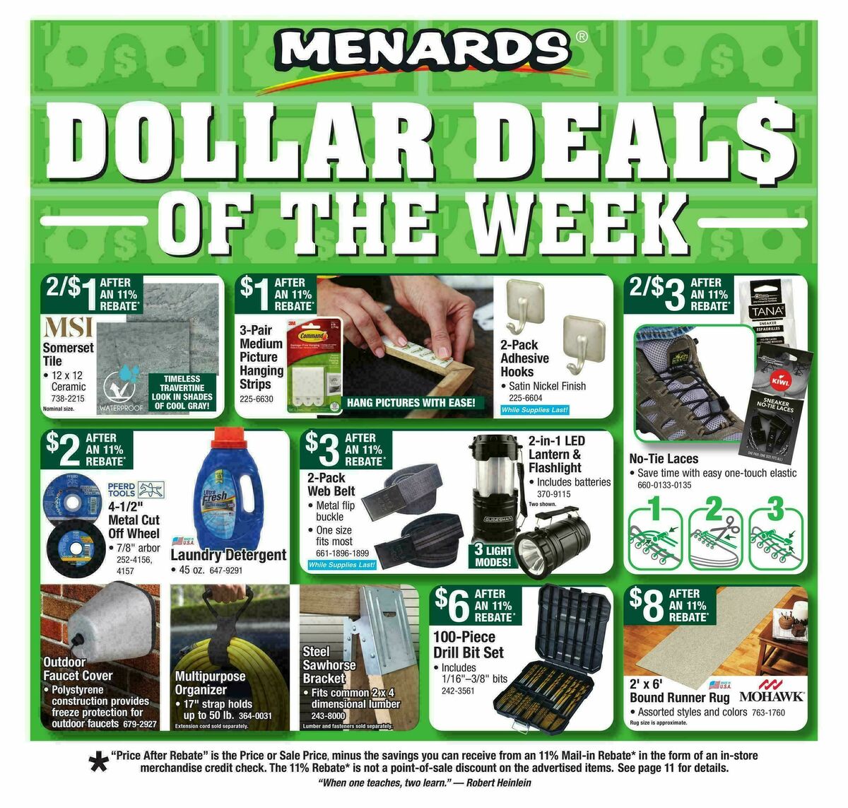 Menards Weekly Ad from October 22