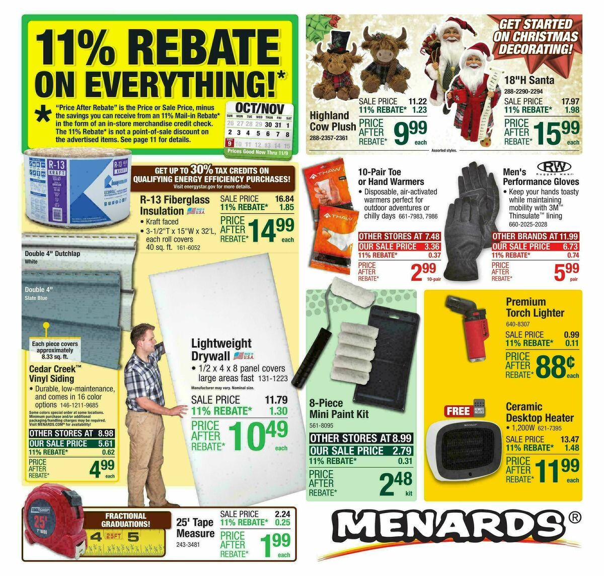 Menards Weekly Ad from October 29