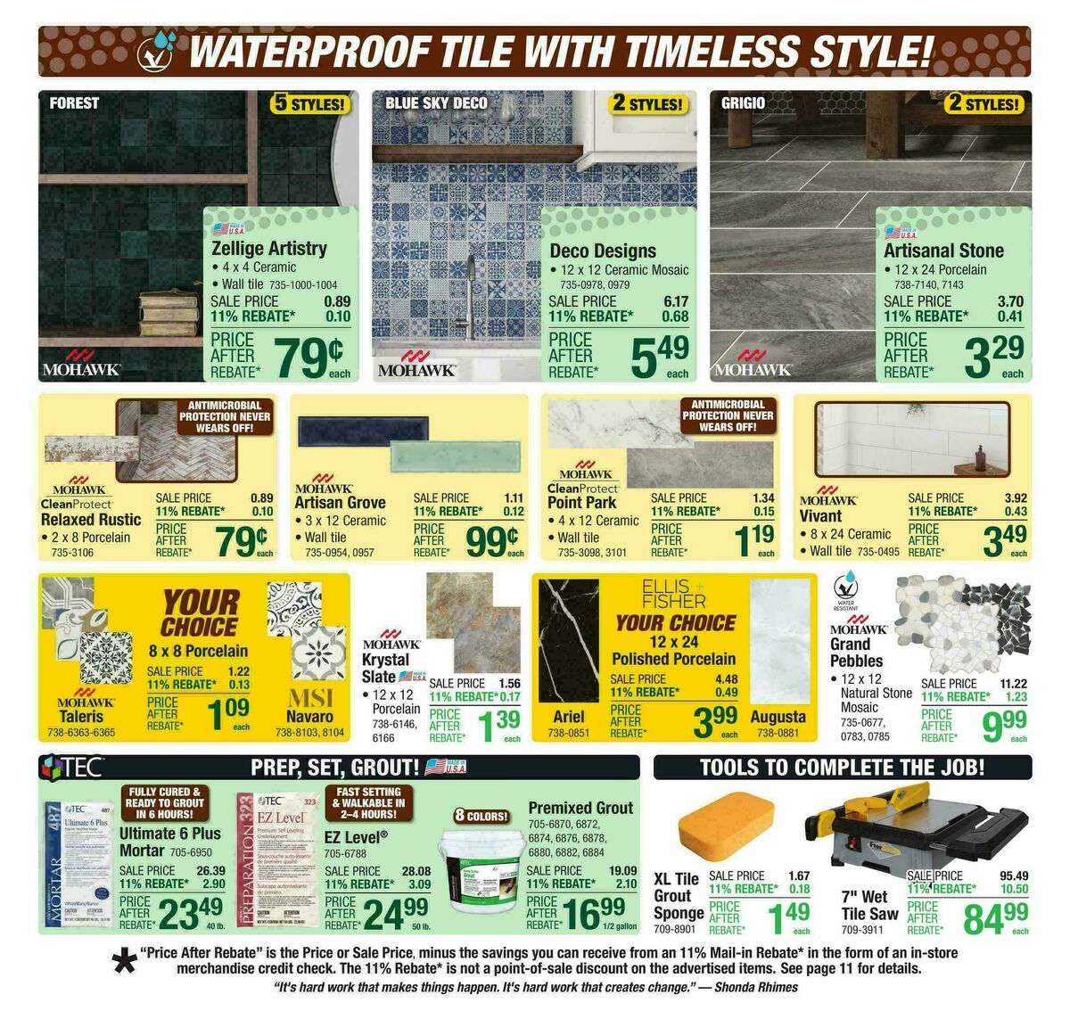 Menards Weekly Ad from October 29