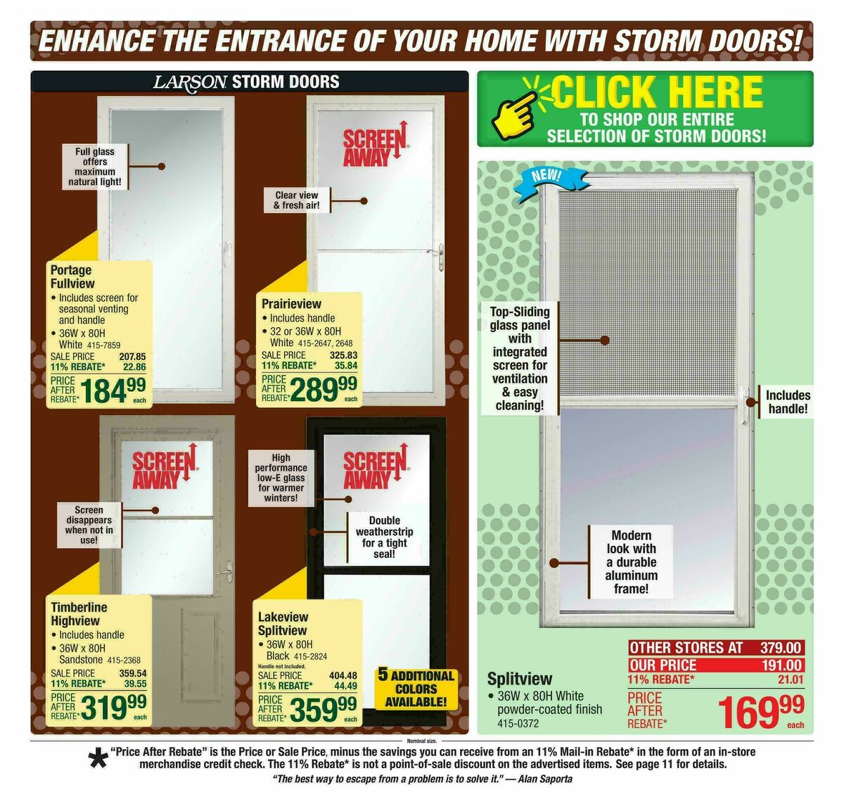 Menards Weekly Ad from October 29