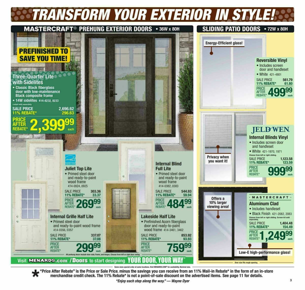 Menards Weekly Ad from October 29