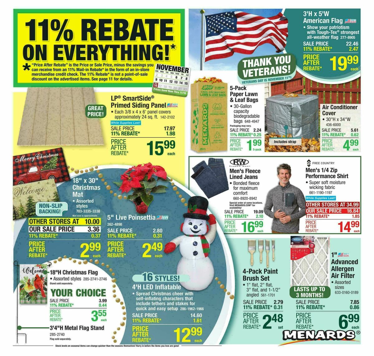 Menards Weekly Ad from November 5