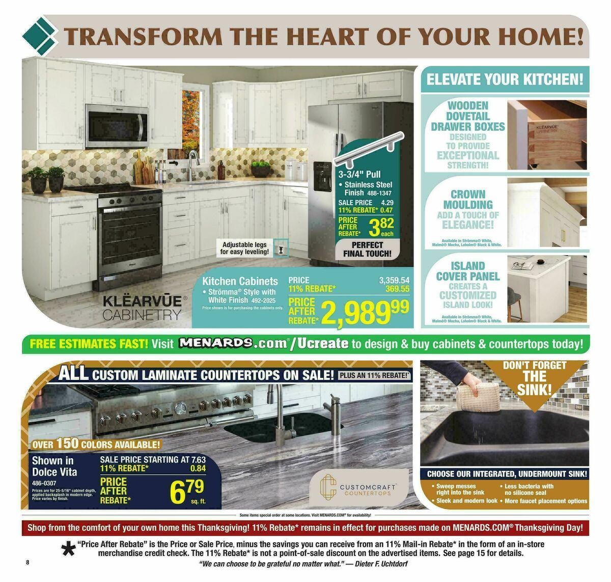 Menards Weekly Ad from November 12
